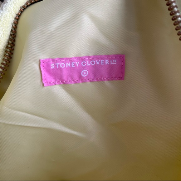 Stoney Clover x Target Yellow Terry Cloth Embossed Palm Tree Duffle Bag Beach - Picture 8 of 11